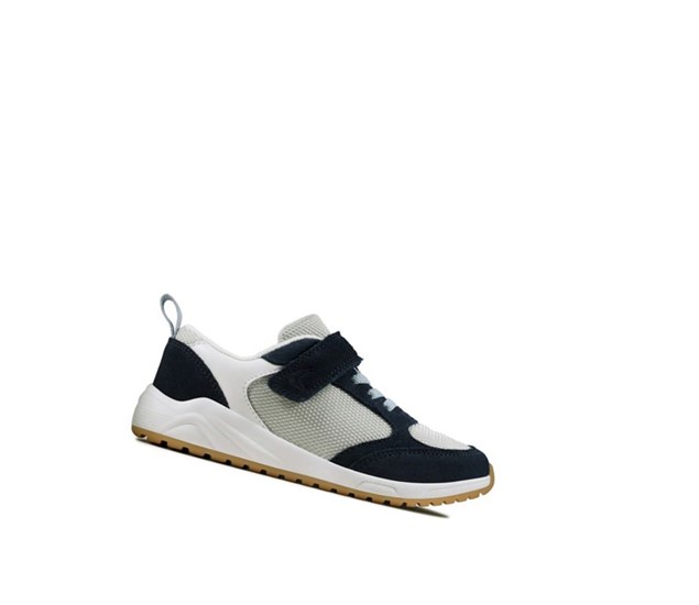 Clarks Aeon Flex Textilne Tenisky Chlapcenske Námornícka Modrá | ASCF-04195
