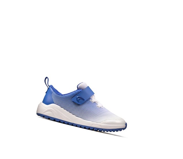 Clarks Aeon Pace Kozene Kozene Topanky Dievcenske Modre | WEFG-54172