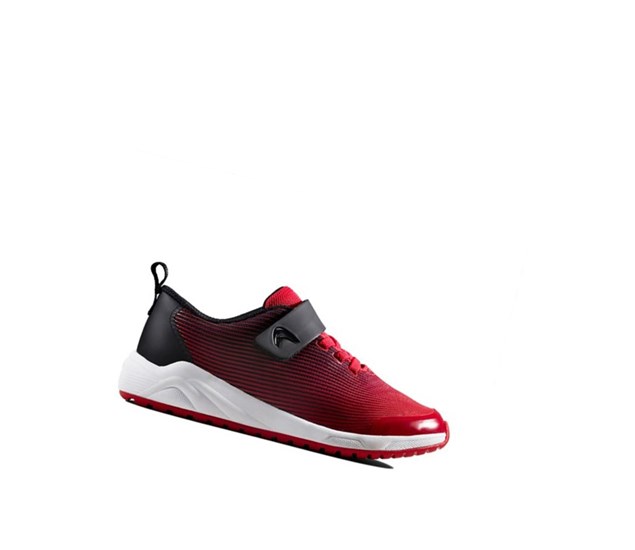 Clarks Aeon Pace Kozene Tenisky Chlapcenske Červené | AHGZ-08675