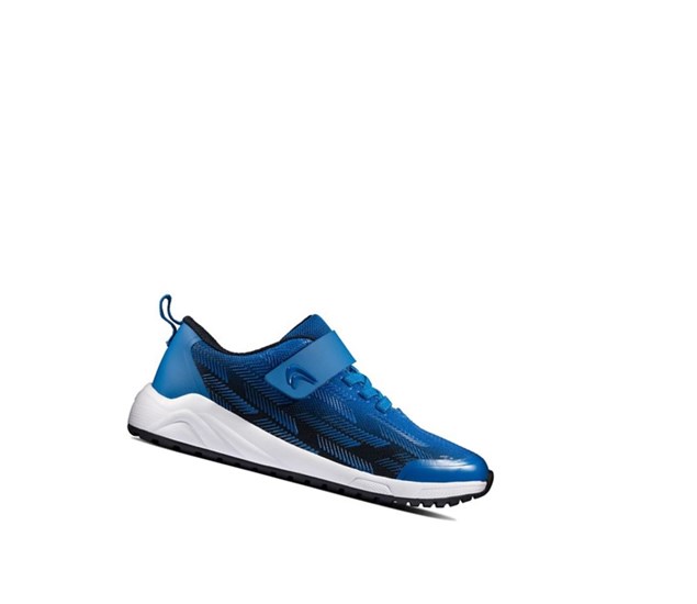 Clarks Aeon Pace Kozene Tenisky Chlapcenske Námornícka Modrá Modre | QKLY-06914