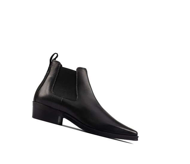 Clarks Alcina Top Kozene Chelsea Cizmy Damske Čierne | NOXF-98516