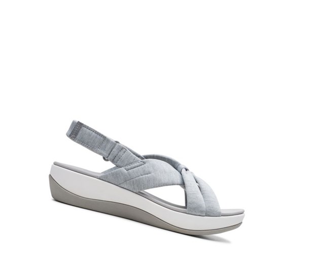 Clarks Arla Belle Textilne Sandale na Platforme Damske Siva | VJZE-68125