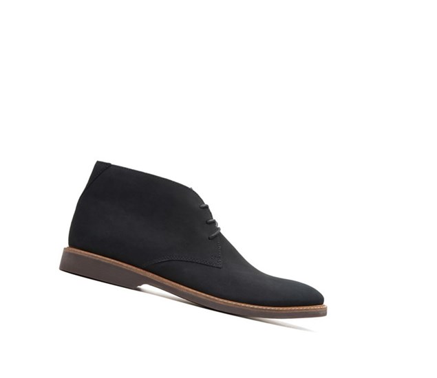 Clarks Atticus Limit Nubuck Kozene Púštne Čižmy Panske Čierne | GNLA-31980