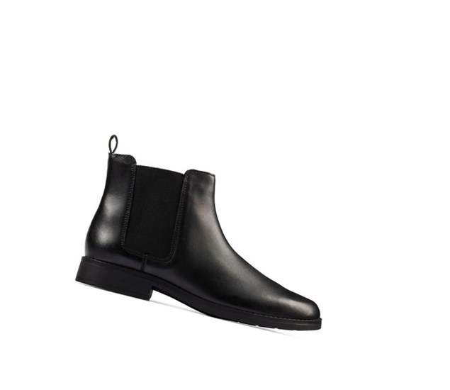 Clarks Aubrie Walk Kozene Chelsea Cizmy Dievcenske Čierne | WBYI-15879
