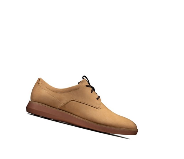 Clarks Banwell Cipkovane Nubuck Ležérne Tenisky Panske Svetlo Hnede | SDFX-08596