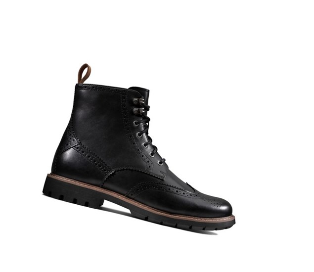 Clarks Batcombe Lord Warmlined Kozene Brogue Topanky Panske Čierne | KAOU-56170