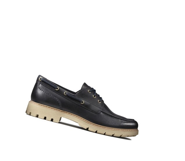 Clarks Batcombe Sail Kozene Mokasiny Panske Námornícka Modrá | HIJE-21806