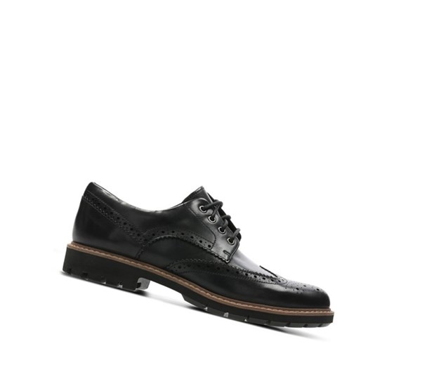 Clarks Batcombe Wing Kozene Brogue Topanky Panske Čierne | CFUV-29831