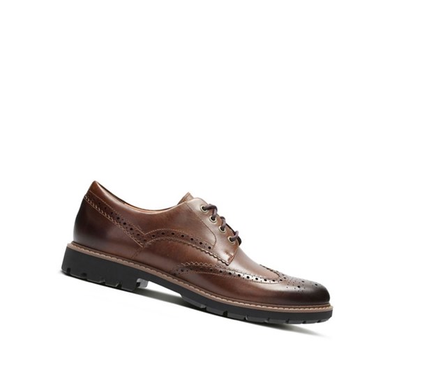 Clarks Batcombe Wing Kozene Brogue Topanky Panske Tmavo Hnede | YZMV-18725