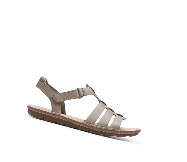 Clarks Blake Jewel Kozene Ploche Sandale Damske Olivovo Zelená | BALO-95342