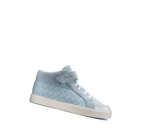 Clarks City Hop Casual Cizmy Chlapcenske Svetlo Modre | PJSZ-73564