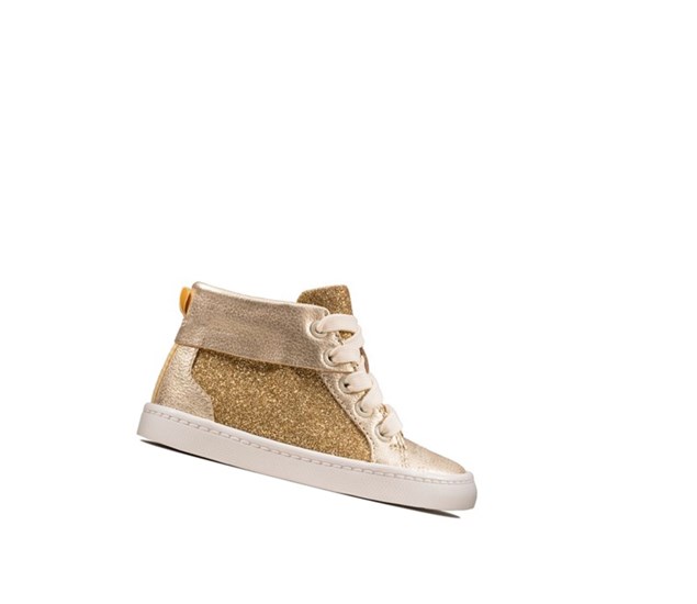 Clarks City Oasis Kozene Kozene Cizmy Chlapcenske Zlate | BCGH-15048