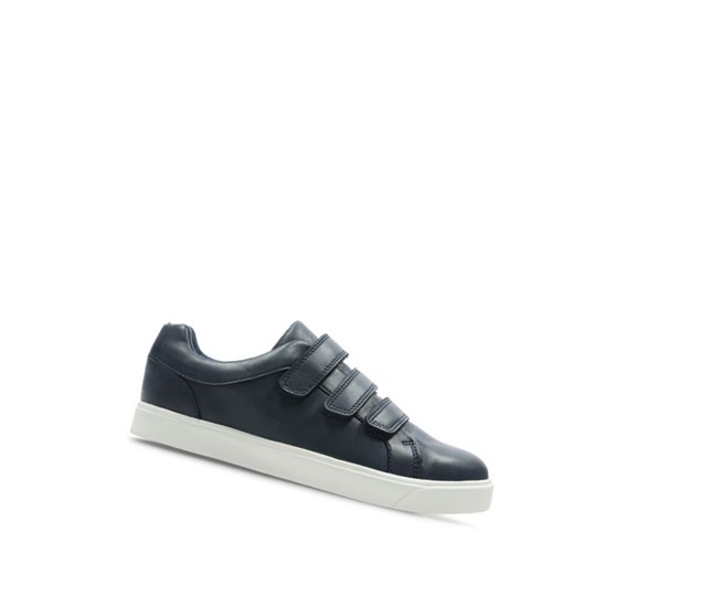 Clarks City Oasis Lo Kozene Tenisky Chlapcenske Námornícka Modrá | CTUG-23901