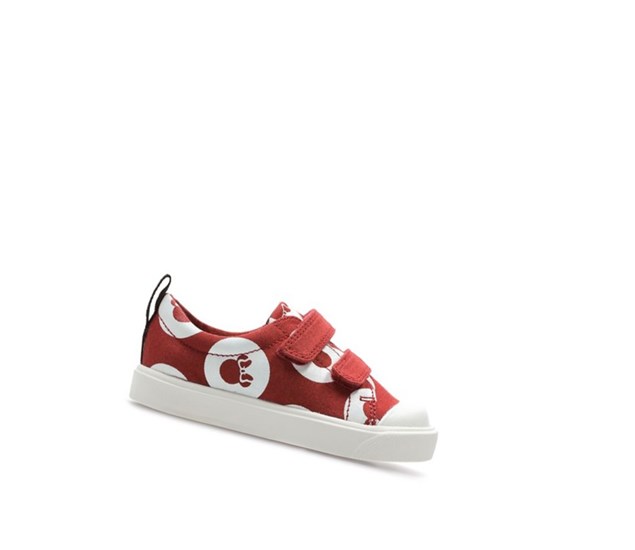 Clarks City Polka Lo Casual Obuv Dievcenske Červené | ADIS-31527