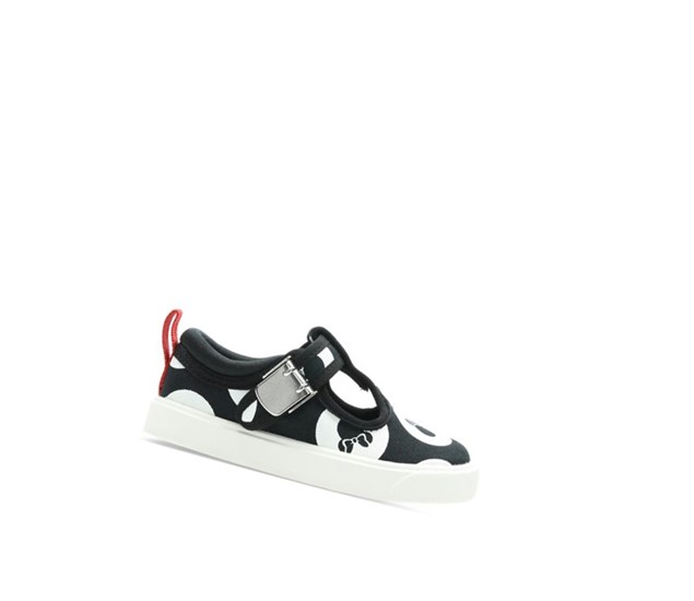 Clarks City Polka T-bar Ležérne Tenisky Chlapcenske Čierne | IZHK-89750