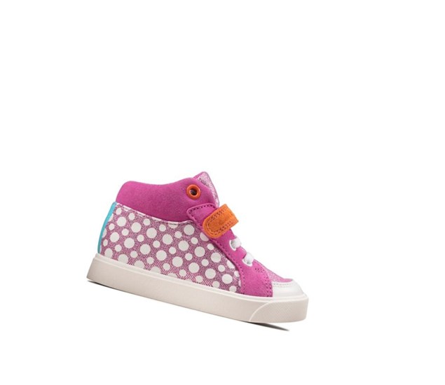 Clarks City Pop Casual Obuv Chlapcenske Ruzove | RULI-64597