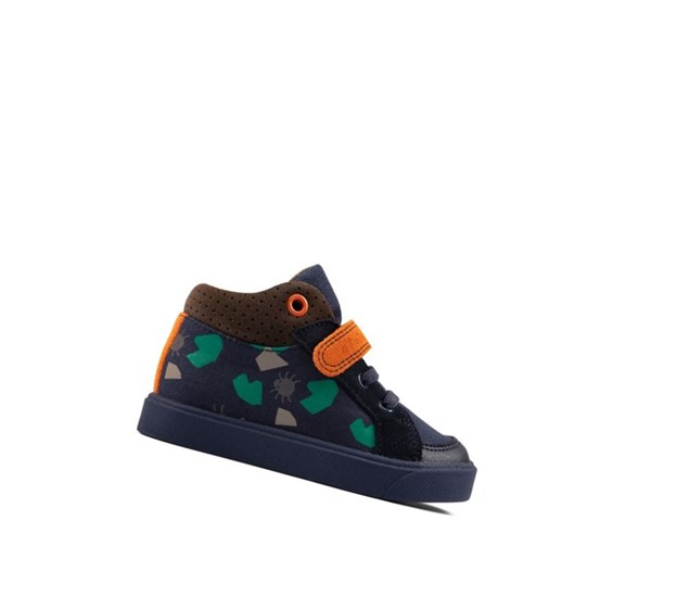 Clarks City Pop Clenkove Cizmy Chlapcenske Námornícka Modrá | UFCL-14570