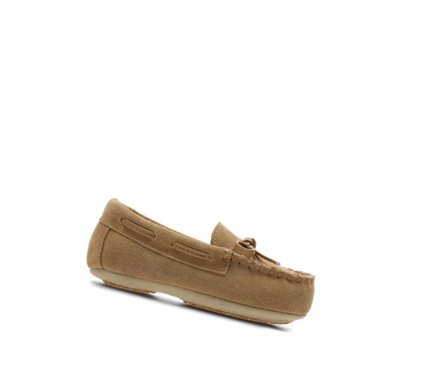Clarks Crackling Flo Semisove Papuce Chlapcenske Hnede | HQEU-89234