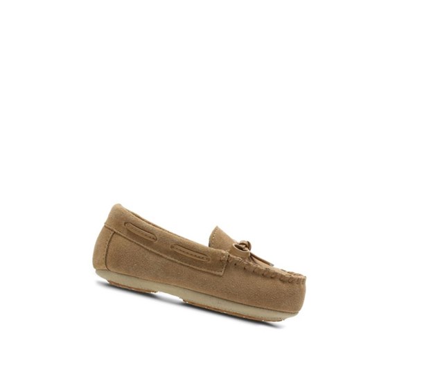 Clarks Crackling Flo Semisove Papuce Chlapcenske Hnede | KYAX-73698