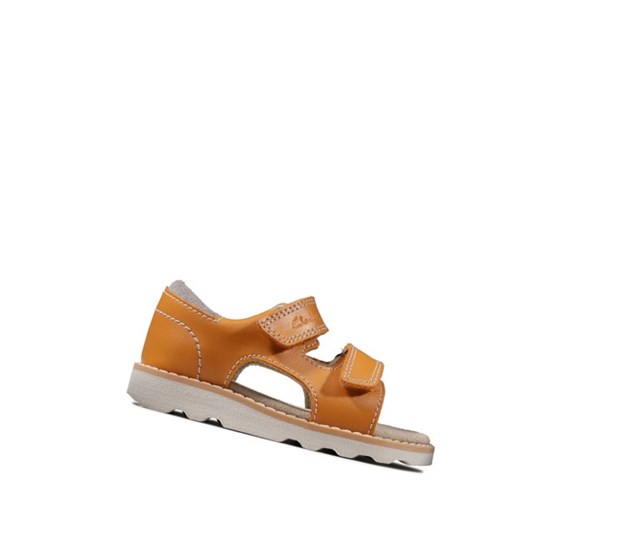 Clarks Crown Root Kozene Sandale Casual Chlapcenske Oranžové | ADHX-79624