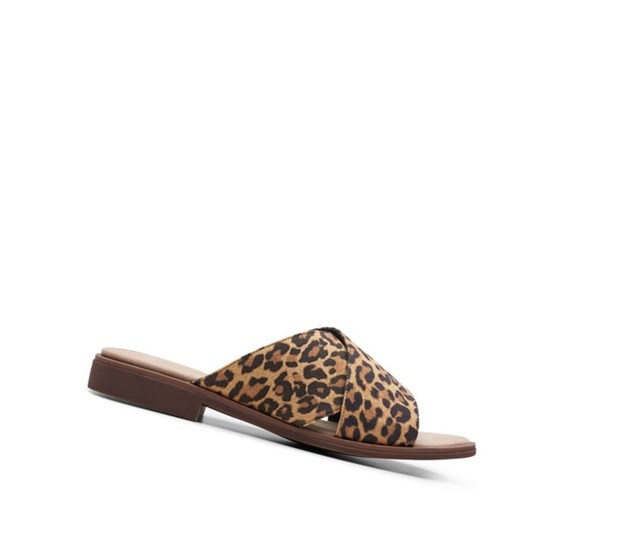 Clarks Declan Ivy Print Slapky Damske Leopardie | KSIB-92745
