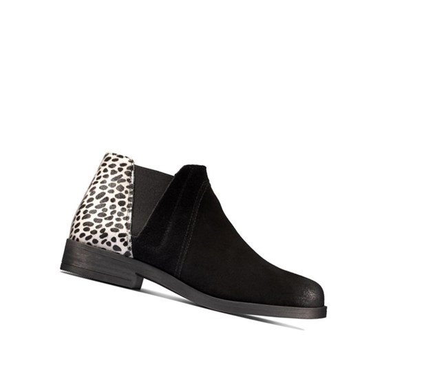Clarks Demi2 Beat Kozene Clenkove Cizmy Damske Čierne | JMOE-28567