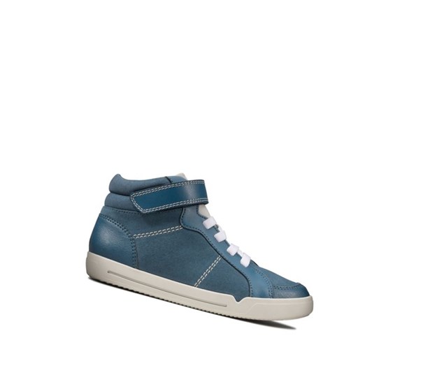 Clarks Emery Beat Semisove Casual Cizmy Dievcenske Modre | ETCS-73849