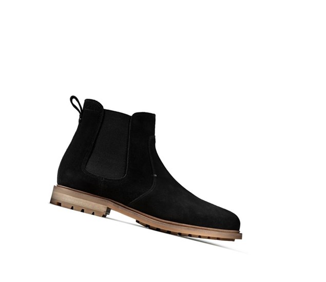 Clarks Foxwell Top Semisove Chelsea Cizmy Panske Čierne | WHNQ-03614