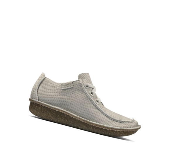 Clarks Funny Dream Nubuck Balerinky Damske Svetlo Siva | RLQF-58620