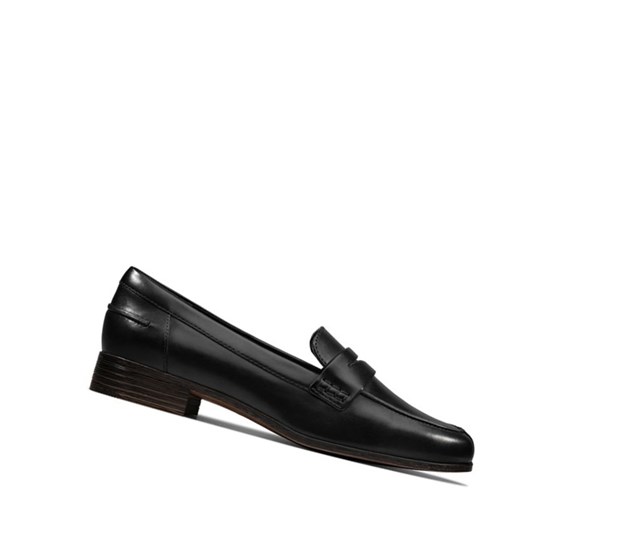 Clarks Hamble Kozene Mokasiny Damske Čierne | DOGJ-98742