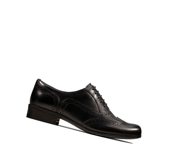 Clarks Hamble Oak Kozene Snurovacie Topanky Damske Čierne | SHNO-28340