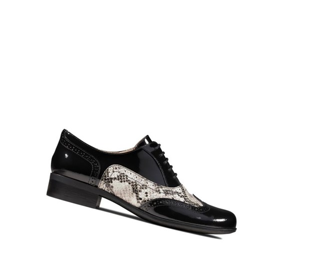 Clarks Hamble Oak Kozene Snurovacie Topanky Damske Čierne Had | UGYE-75694