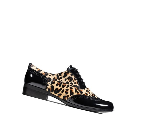 Clarks Hamble Oak Print Kozene Snurovacie Topanky Damske Leopardie | HWXA-21346