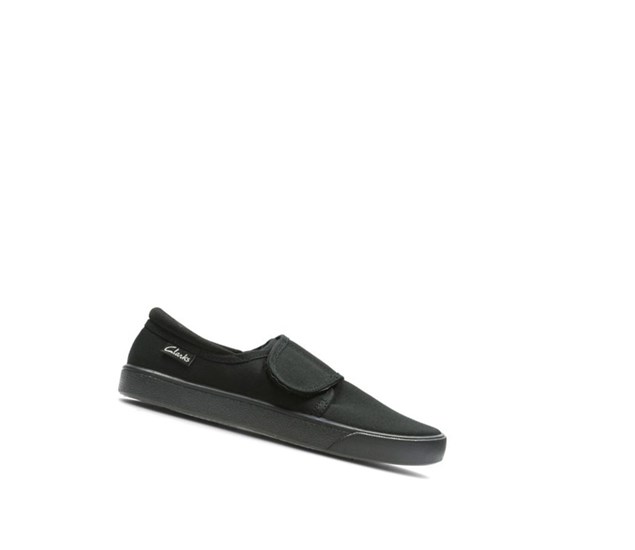 Clarks Hopper Run Skolske Topanky Chlapcenske Čierne | VEZK-65093