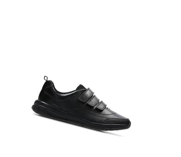 Clarks Hula Thrill Kozene Skolske Topanky Chlapcenske Čierne | BRGP-05736
