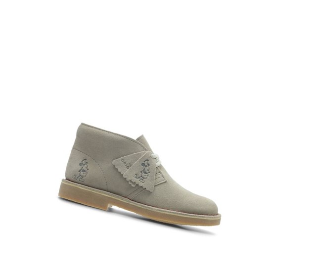 Clarks Iconic Embossed Semisove Mokasiny Chlapcenske Béžové | UAKV-04816