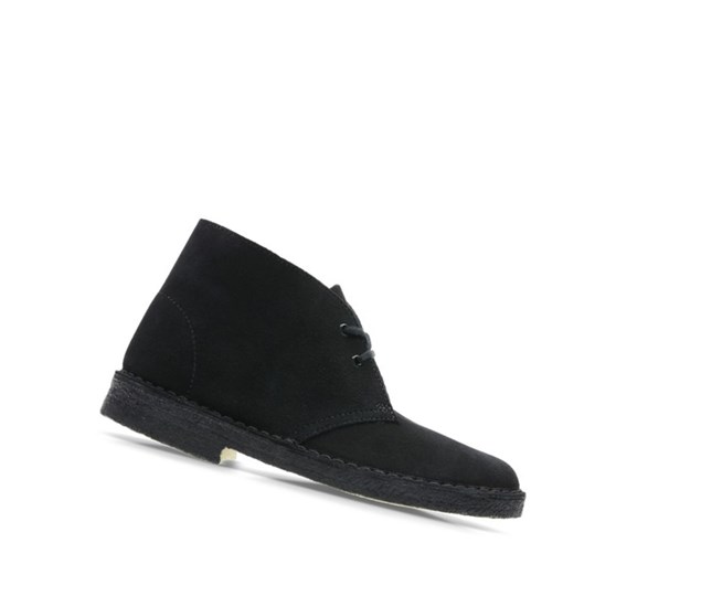 Clarks Iconic Semisove Púštne Čižmy Damske Čierne | UTBM-83520