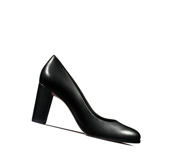 Clarks Kaylin Cara Kozene Podpätky Damske Čierne | IOGP-39087