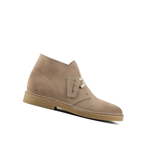 Clarks Lahke Semisove Púštne Čižmy Damske Béžové | SWYI-81947