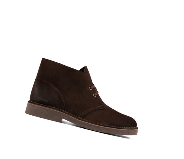 Clarks Lahke Semisove Púštne Čižmy Panske Tmavo Hnede | GZBE-97342