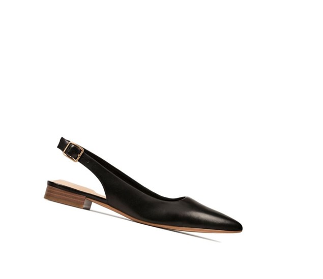 Clarks Laina15 Sling Kozene Balerinky Damske Čierne | UGPS-15273