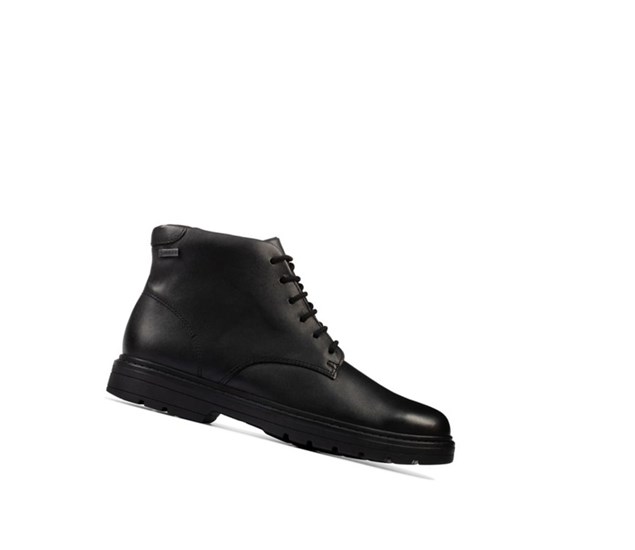 Clarks Loxham Walk Gore-tex Kozene Skolske Topanky Chlapcenske Čierne | EWYZ-14765