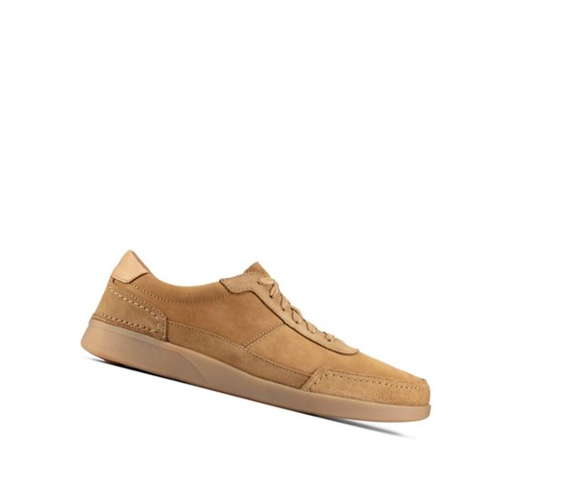 Clarks Oakland Run Kozene Tenisky Panske Hnede | GJFY-05618