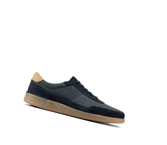 Clarks Oakland Run Semisove Tenisky Panske Námornícka Modrá | VBHY-73905
