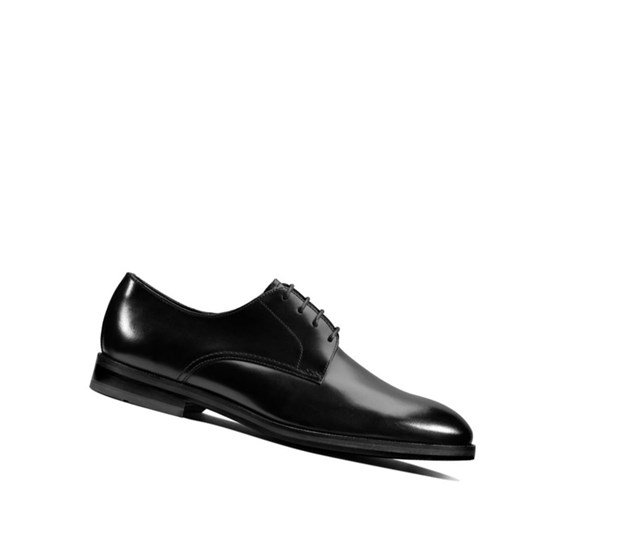 Clarks Oliver Cipkovane Kozene Siroke Topanky Fit Kozene Topanky Panske Čierne | EIMR-36402