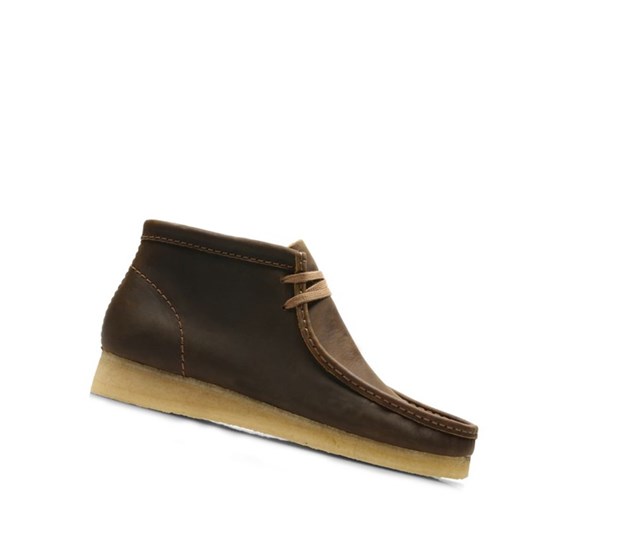 Clarks Original Kozene Wallabee Panske Tmavo Hnede | BMXQ-75163