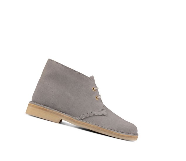 Clarks Original Semisove Púštne Čižmy Damske Modre Siva | CBIM-31957