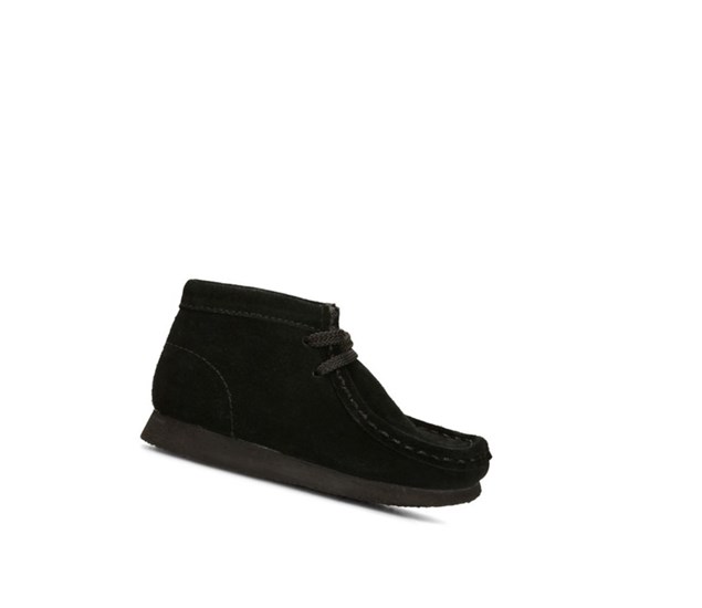Clarks Original Semisove Wallabee Chlapcenske Čierne | VUTY-39762