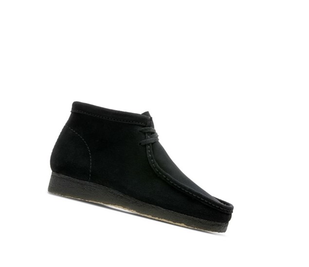 Clarks Original Semisove Wallabee Panske Čierne | MKWP-48730