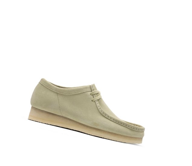 Clarks Original Semisove Wallabee Panske Svetlo Zelene | QDUB-28613